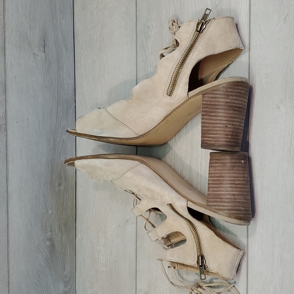 Steve Madden Women Nilunda Lace Up Suede Heels shoes sz 11B - Picture 8 of 14